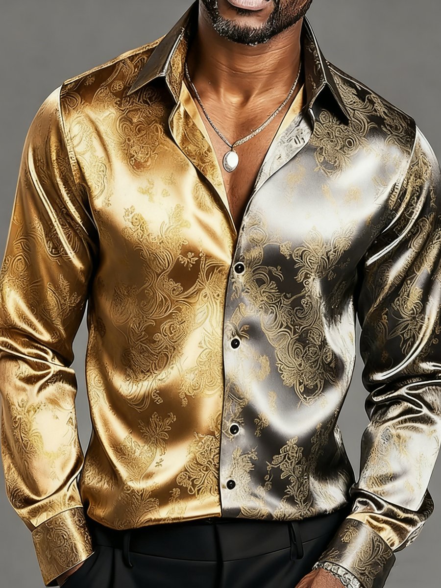 Men's Luxury Retro Long-Sleeved Shirt