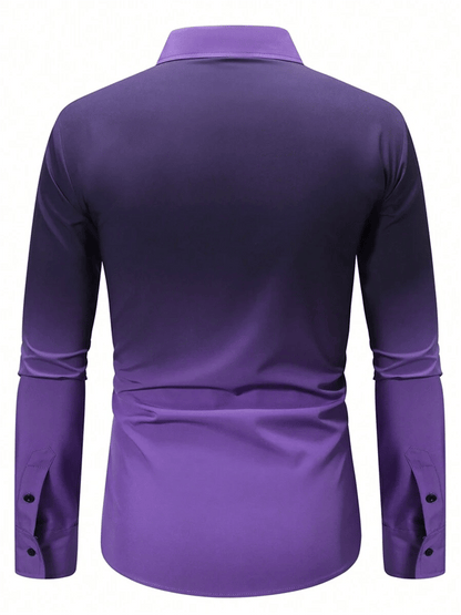 Men's Business Casual Long Sleeve Shirt