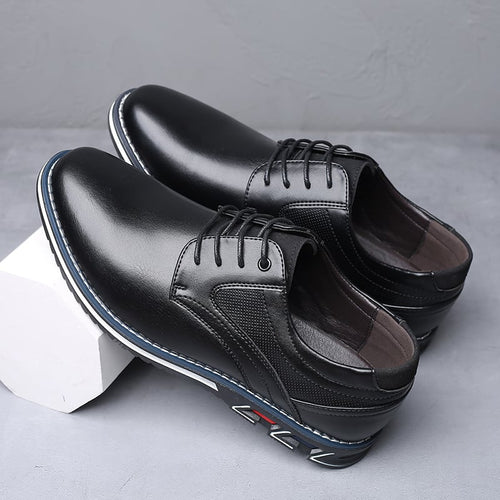 British Style Men'S Casual Business Formal Leather Shoes