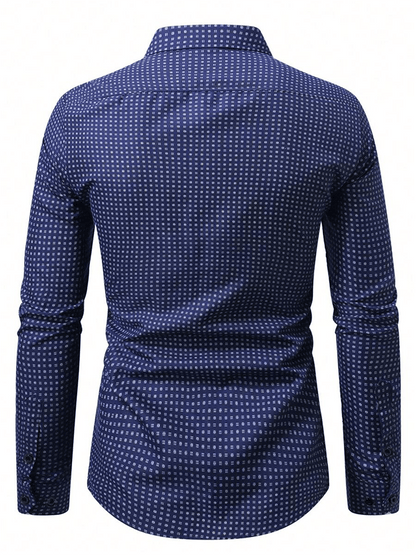 Men's Plaid Business Casual Shirt
