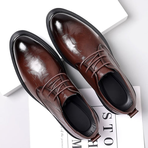 Men'S Business Casual British Pointed Leather Shoes