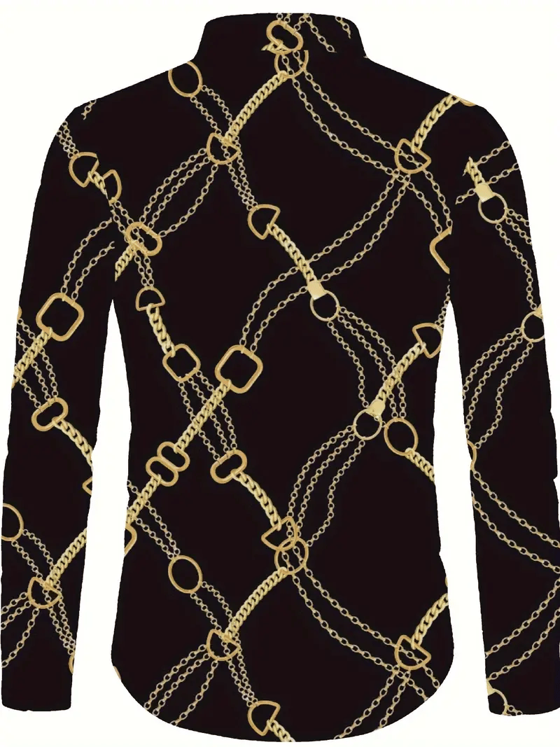 Men's Plaid Business Long Sleeve Shirt