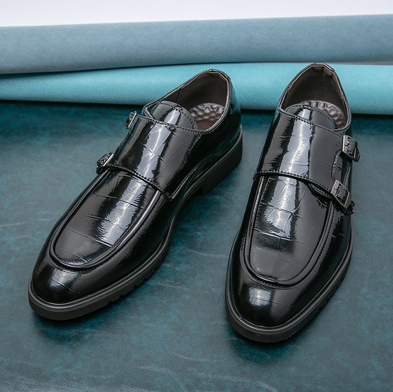 New Classic Leather Wedding Party Business Fashion Slip On Men Dress Shoes