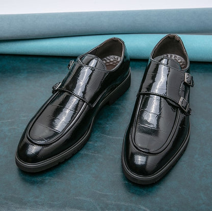 New Classic Leather Wedding Party Business Fashion Slip On Men Dress Shoes