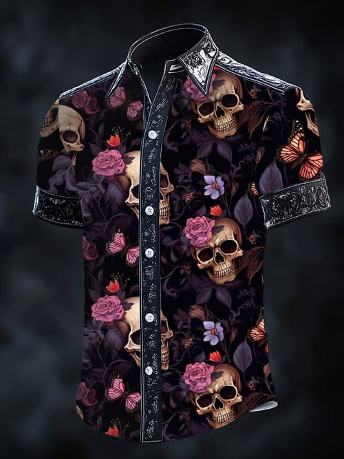 Men's Gothic Dark Short Sleeve Shirt