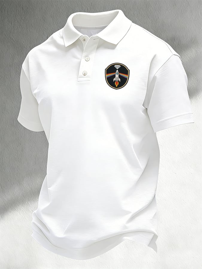 Men'S Casual Artemis II Print Polo Shirt