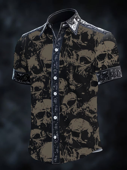 Men's Gothic Dark Short Sleeve Shirt