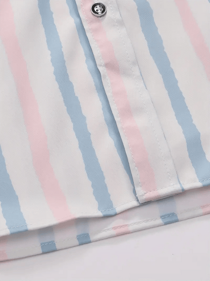 Men's Striped Business Casual Shirt