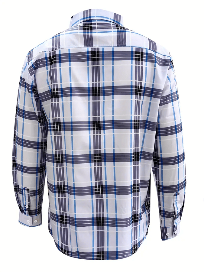 Men's Plaid Business Casual Shirt