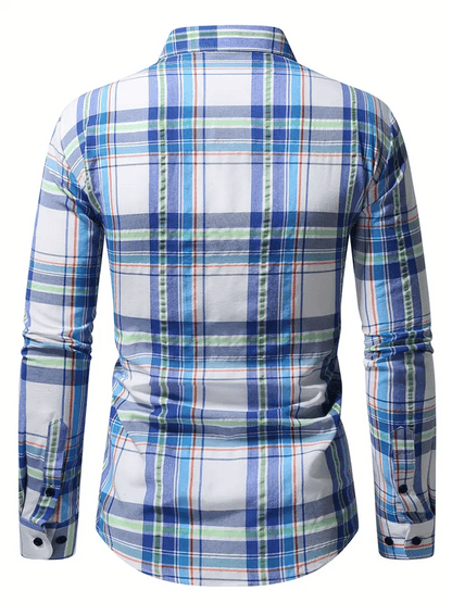 Men's Plaid Business Casual Shirt