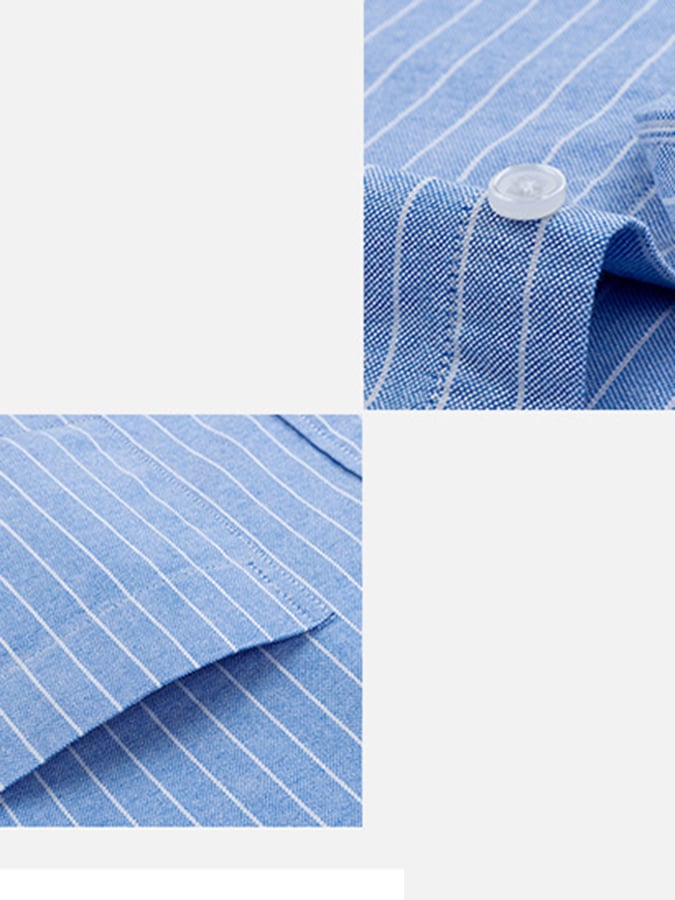 Men's Business Cotton Striped Shirt