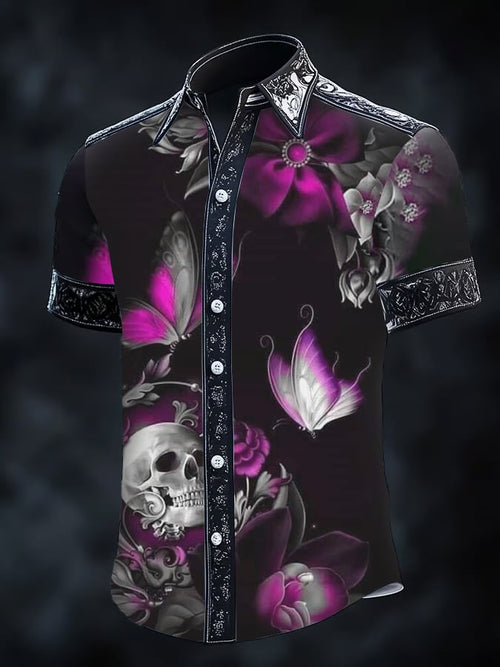 Men's Gothic Dark Short Sleeve Shirt