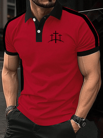 Men's Faith Print Polo Shirt