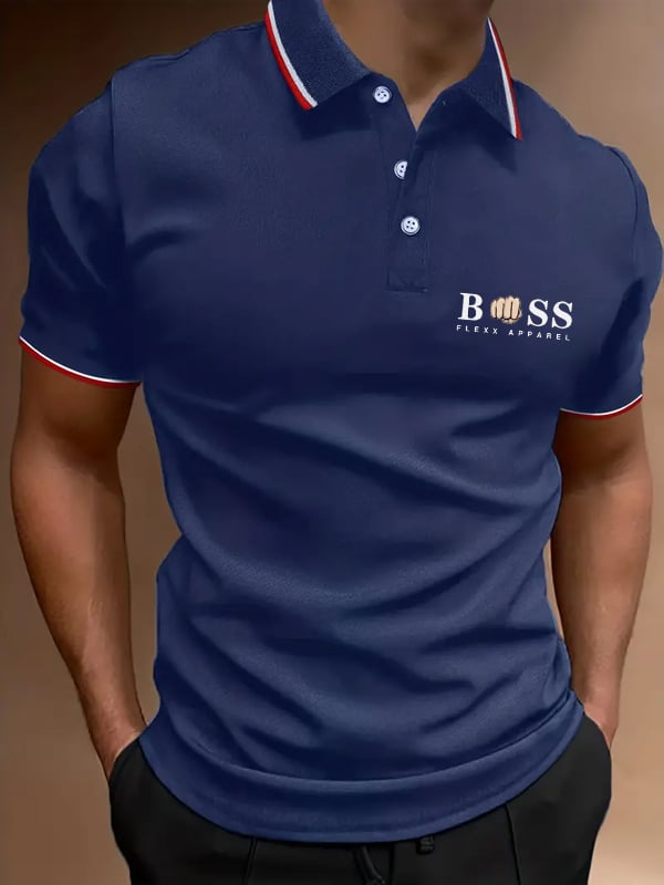 Casual Men'S Zipper Polo