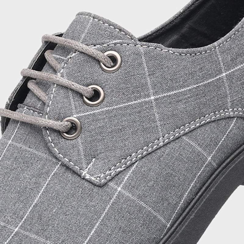 Men's Plaid Business Casual Shoes (Minimum Purchase Quantity: 2 Pairs)