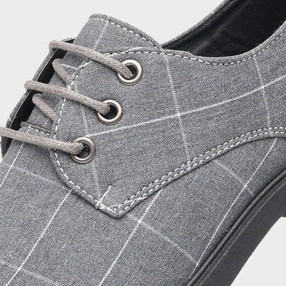 Men's Plaid Business Casual Shoes (Minimum Purchase Quantity: 2 Pairs)