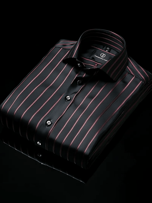 Men's Elegant Romantic Striped Long Sleeve Shirt