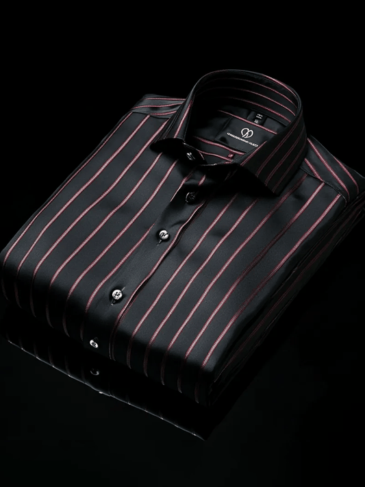 Men's Elegant Romantic Striped Long Sleeve Shirt