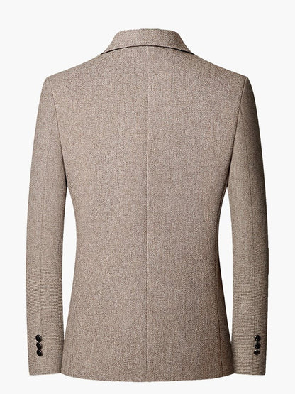 Men's Work Office Notched Collar Solid Regular Fit Blazer