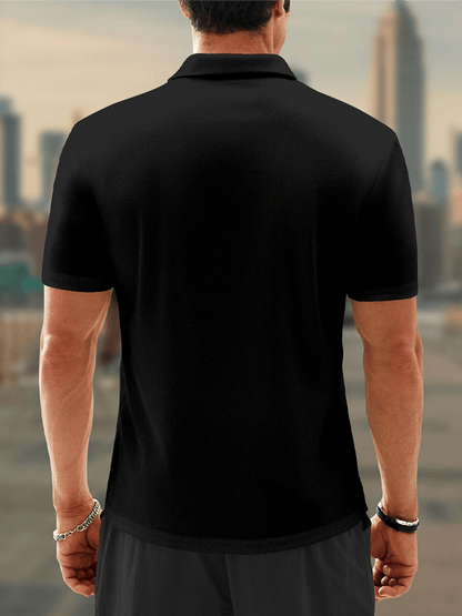 Moisture Wicking Chest Pocket Casual Polo