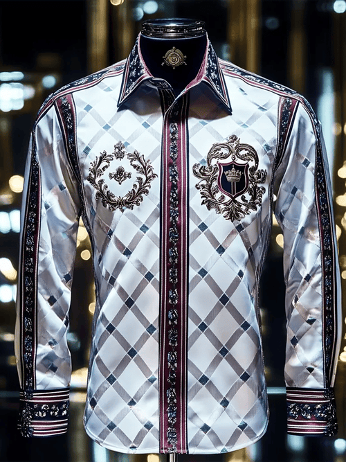 Men's Satin Luxe Long Sleeve Button Down Shirt