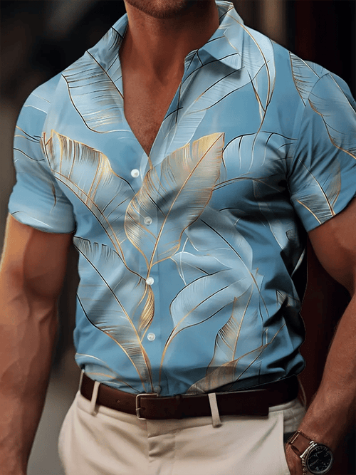 Men's business short-sleeved shirt