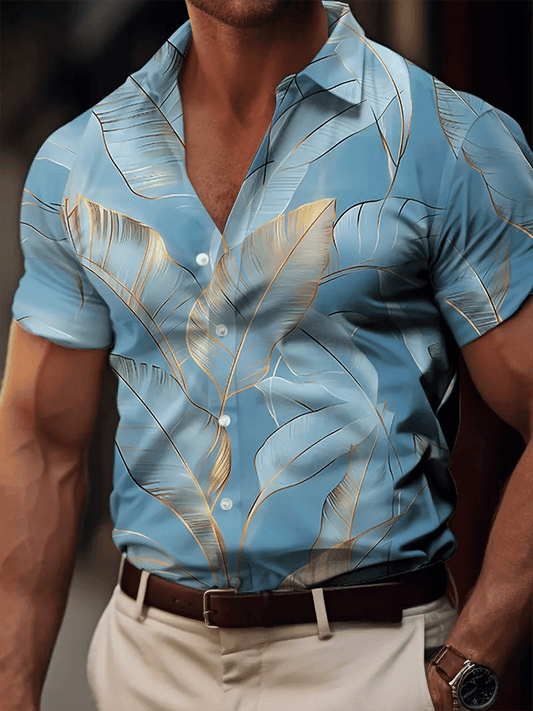Men's business short-sleeved shirt