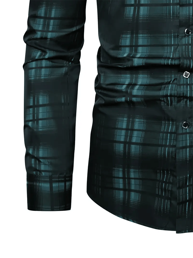 Men's Plaid Business Casual Shirt