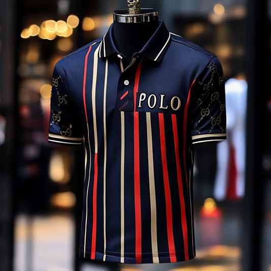Luxury Business Casual Vacation Short Sleeve POLO Shirt