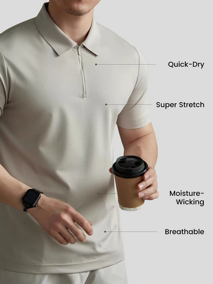 PerformancePro Short Sleeve Half Zip Polo