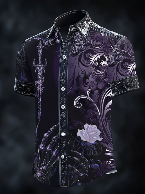 Men's Retro Gothic Dark Shirt
