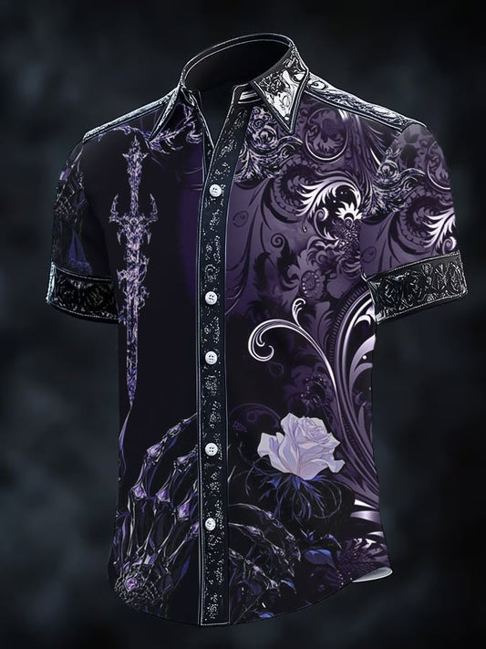 Men's Retro Gothic Dark Shirt