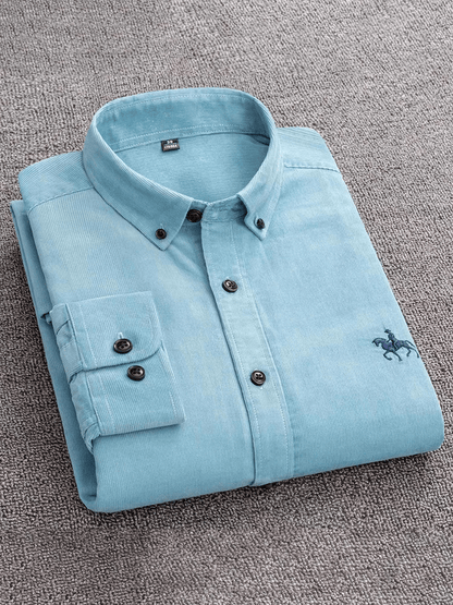 Men's  cotton corduroy long sleeve shirt