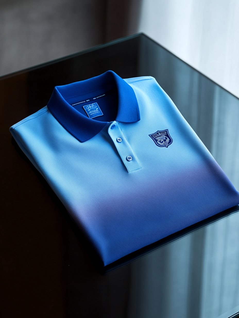 Men's Classic Business Logo Button Short Sleeve Polo Shirt