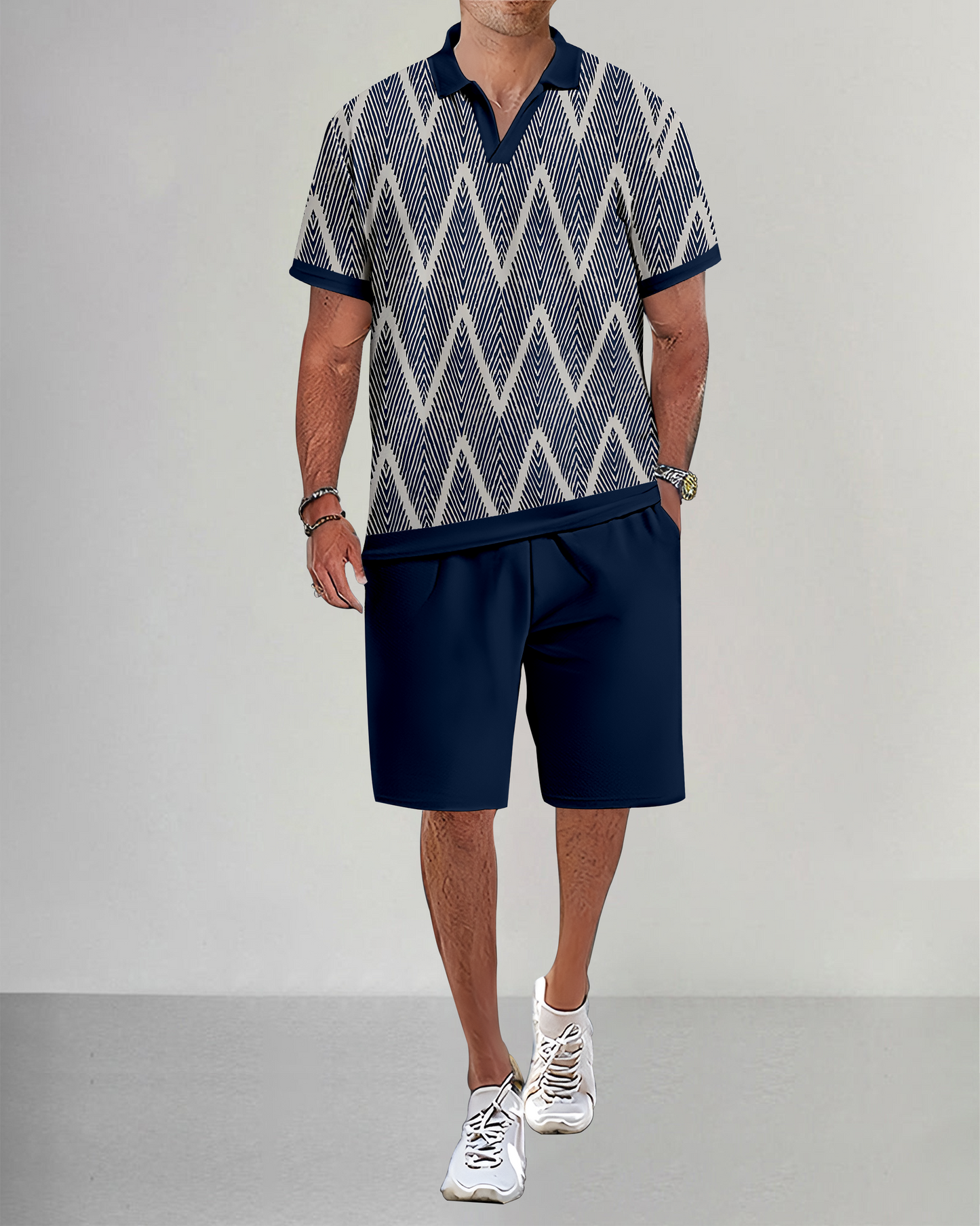 Suitmens Men's Casual Summer POLO Set 011