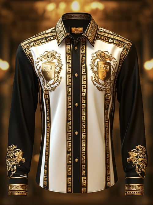 Men's Satin Luxe Long Sleeve Button Down Shirt