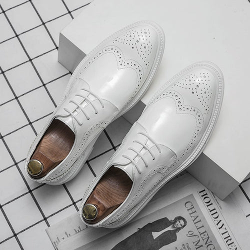 Fashionable British Comfortable Casual Pointed Toe All-Match Leather Shoes
