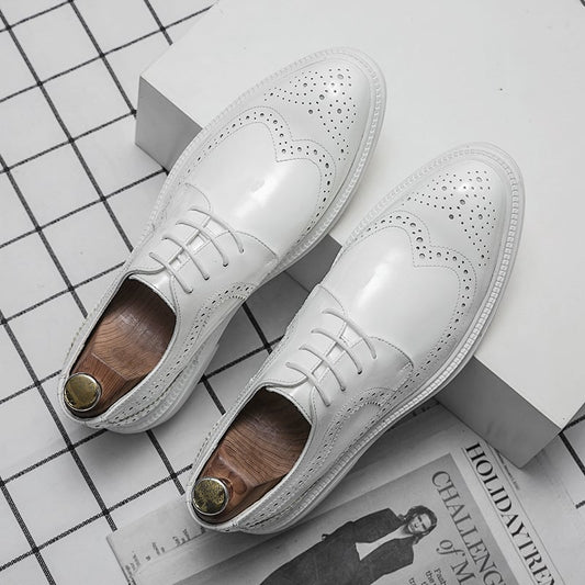 Fashionable British Comfortable Casual Pointed Toe All-Match Leather Shoes