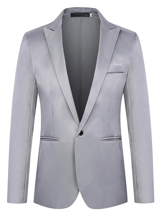 Men's Formal Single-Button Slim Fit Blazer