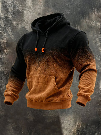 Men's Retro Gradient Hooded Sweatshirt