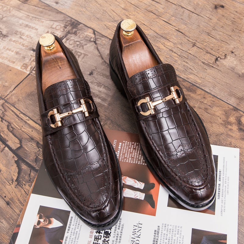 Men'S Business Casual Exotic Skin Shoes
