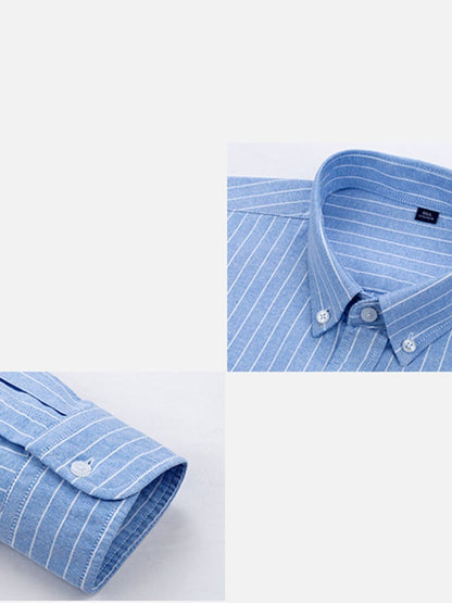 Men's Business Cotton Striped Shirt
