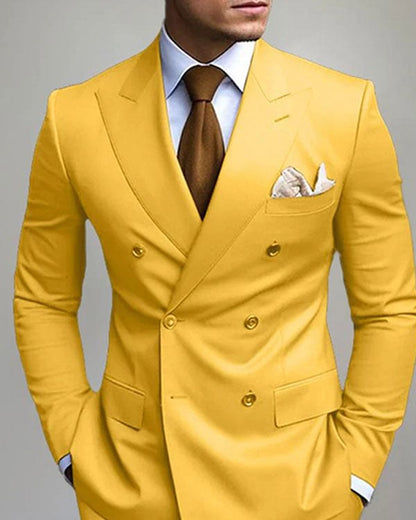Men's Business Solid Color Suit