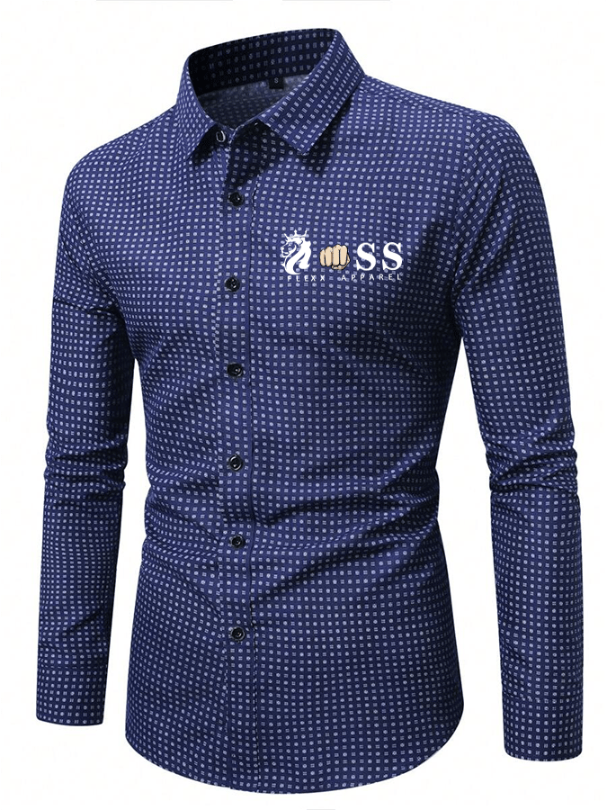 Men's Plaid Business Casual Shirt