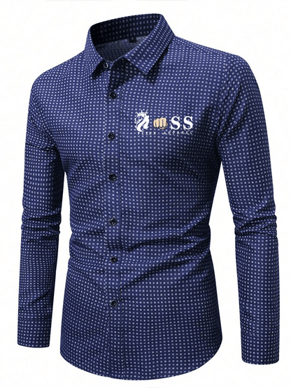 Men's Plaid Business Casual Shirt