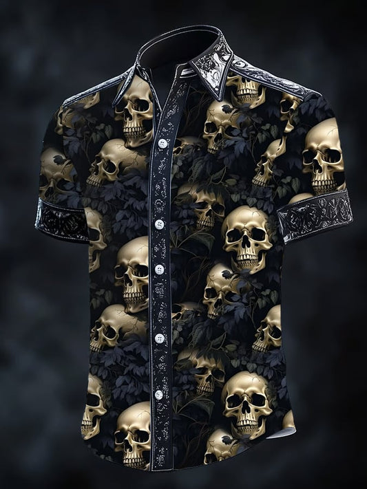 Men's Gothic Dark Short Sleeve Shirt
