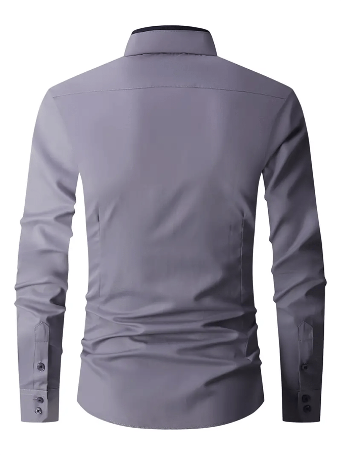 Men's Geometric Design Business Casual Shirt