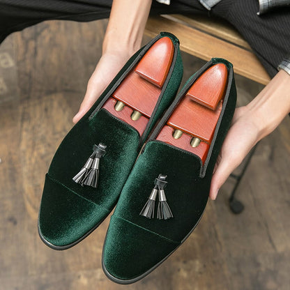 Fashionable And Versatile Breathable Tassel Design Casual Leather Shoes