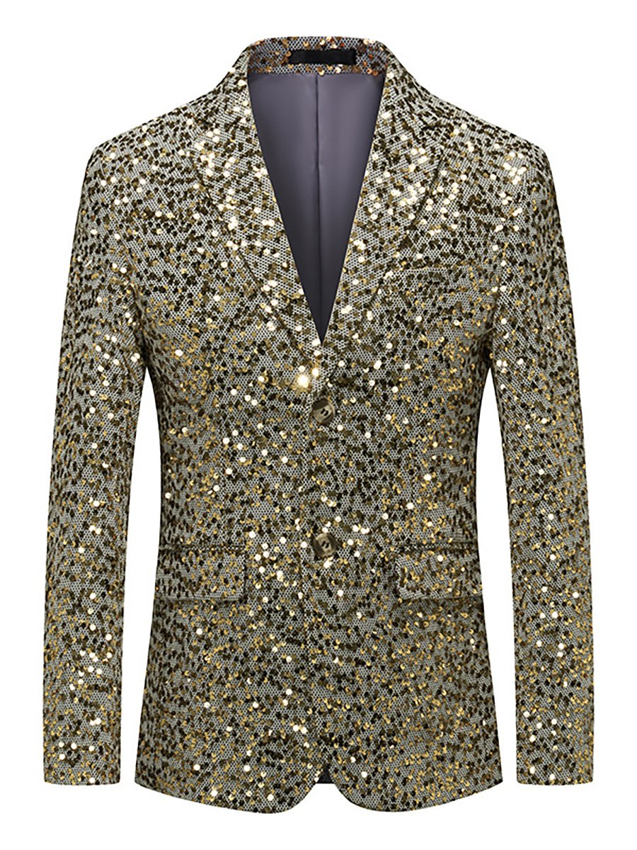 Men's Business Casual Sequin Blazer