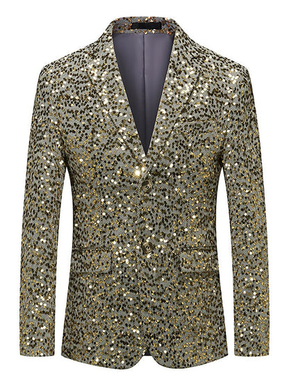 Men's Business Casual Sequin Blazer